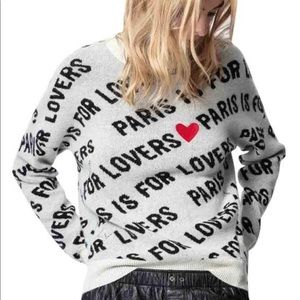 Zadig&Voltaire Paris Is For Lovers Cashmere Sweatr